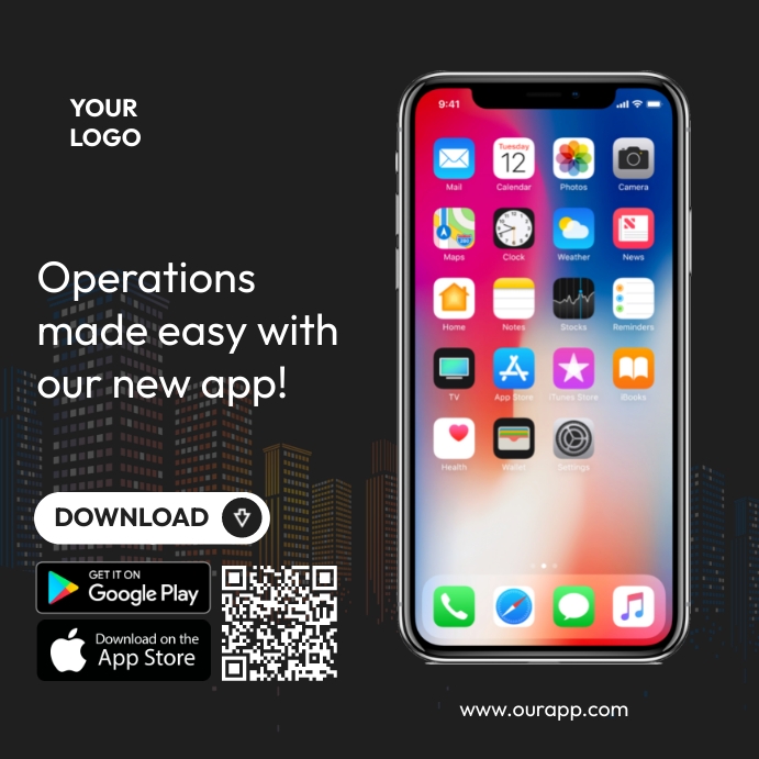 Operations app Instagram Post template