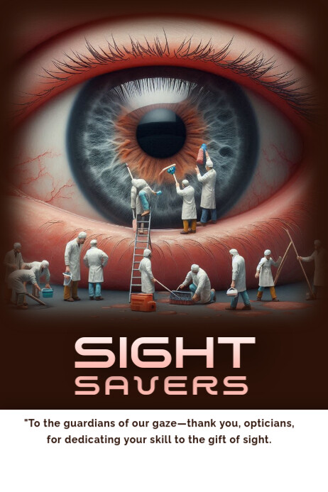 Optician Poster template