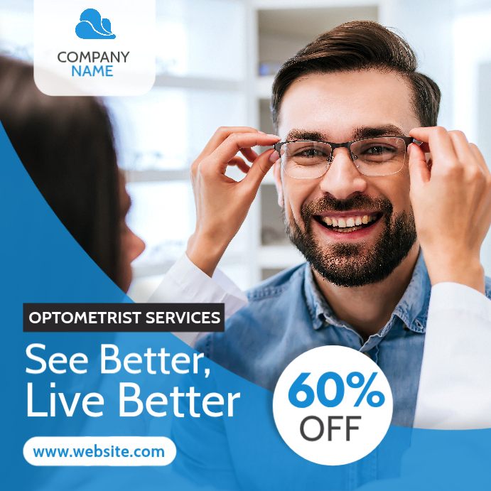 optician optometrist and oculist services adv Template | PosterMyWall