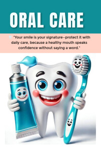 Oral care Affiche template