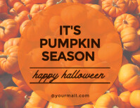 Jingga Pumpkin Season Announcement Flyer Template