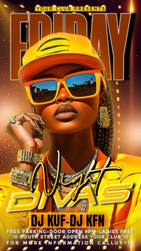 Orange Club Event Promotion Instagram Reel Template