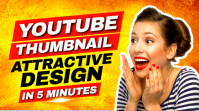 Orange 3d Youtube Video Post Thumbnail Yt Channel How To Make Poster Maker Editable Template Youtube