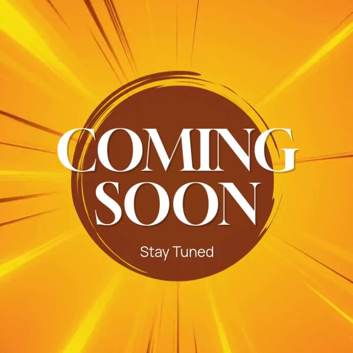 Orange Abstract Coming Soon Announcement Instagram Post Template ...