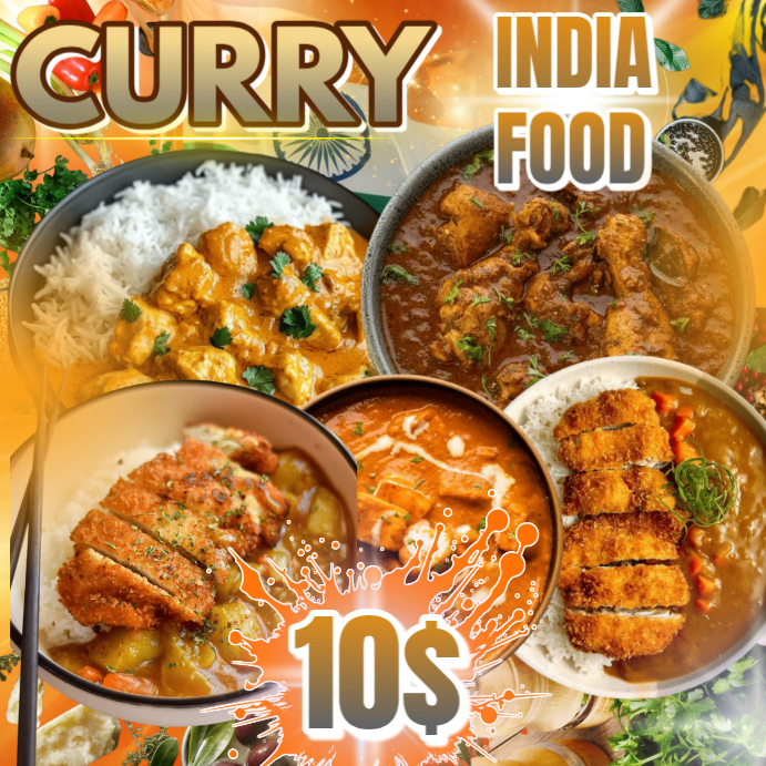 Indian Curry Promotion Template | PosterMyWall