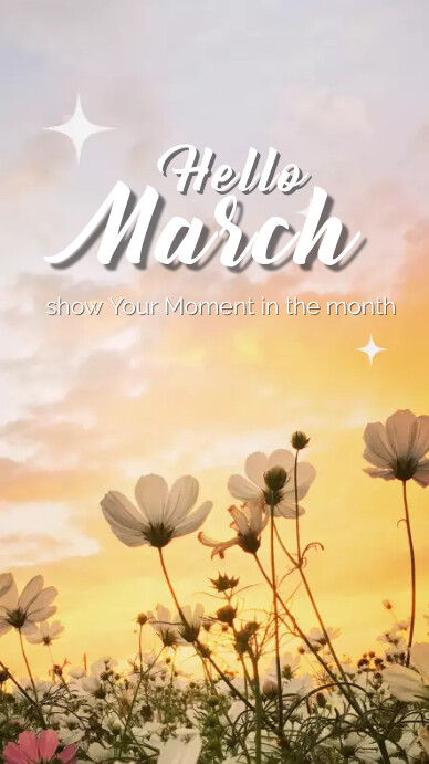 Hello March Wallpaper