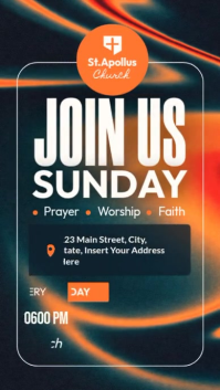 Negro Church Event Instagram Story Template