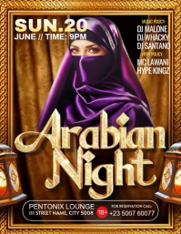 Orange Arabian Night Event Iflaya Template