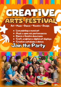 Orange Arts Festival A2 template