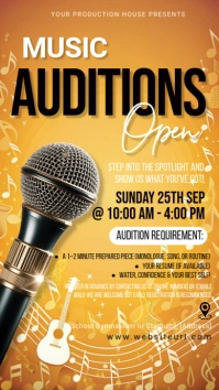 musical, audition. plays and musical.event Instagram Story template