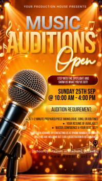 Orange Music Auditions Indaba yaku-Instagram Template