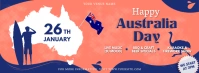Orange Australia Day FB Banner Copertina Facebook template