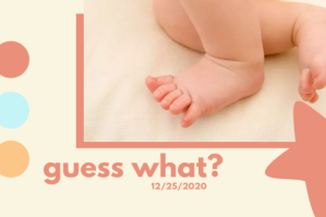 Yellow Orange Baby Announcement Etiket Template