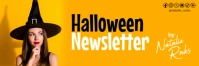 Orange Black Witch Joyful Halloween Newsletter Email Header Template Koptekst e-mail