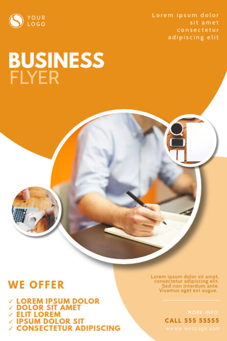 Orange Business Flyer Design Template Postermywall