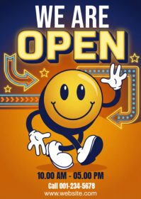 Orange Business Opening Announcement A6 template