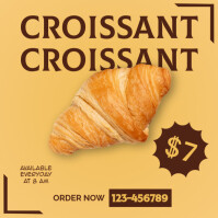 Orange Ceria Sale Croissant Pos Instagram template