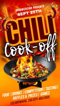 Orange Chili Cookoff Instagram Story template