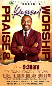 Orange Church Event US Legal template