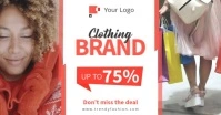Orange Clothing brand ads Facebook Shared Image template