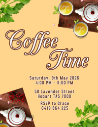 Coffee Morning Event Posters Template | PosterMyWall