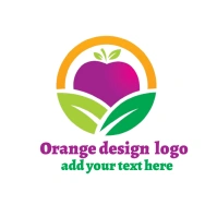 Orange design  logo template