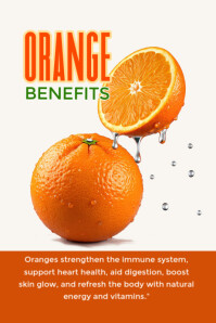 Orange Poster template