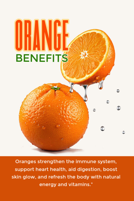Orange Плакат template