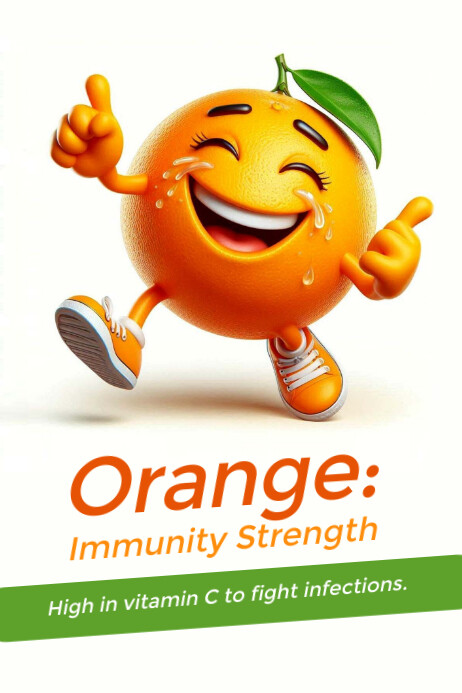 Orange Poster template