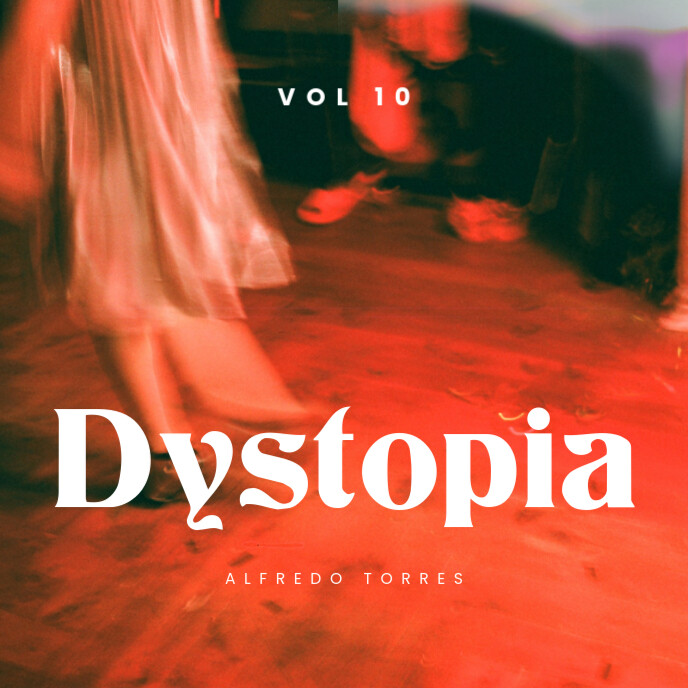 Orange Dystopia Album Cover template