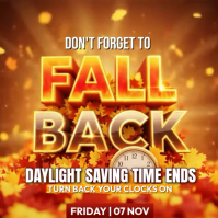 Orange Floral Autumn Sale Instagram Post Wpis na Instagrama template