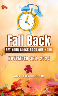 Fall Back Memo Daylight Saving Time Template | PosterMyWall