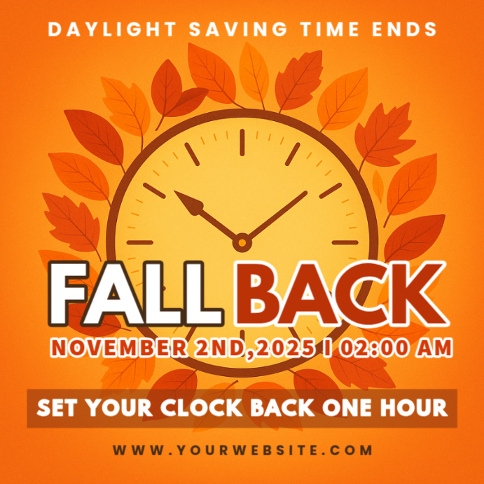 Daylight Saving Time Template | PosterMyWall