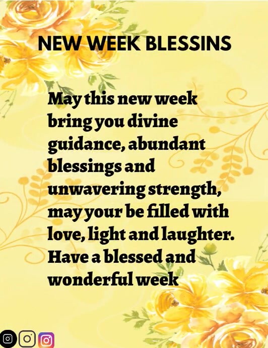 Blessings Images 150+ Happy New Week Blessings To Brighten Your Day