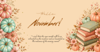 Pomarańczowy November Greeting Gambar Bersama Facebook Template
