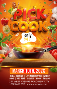 Arancione Food Festival Tabloid Template