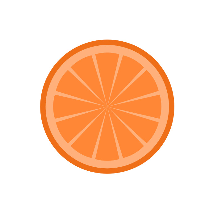 Orange Fruit Template