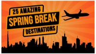 Orange Futuristic Spring Break Youtube Thumbnail template
