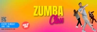 Orange Gradien Zumba Classes Tajuk Twitter template
