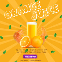 สีส้ม Orange Gradient Orange Juice  Instagram Post Instagram Post Template