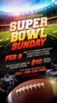 Super Bowl Sunday Template PosterMyWall Super Bowl Sunday Template PosterMyWall