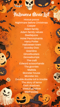Orange Grunge Halloween Flyer  Digital Display (9:16) template