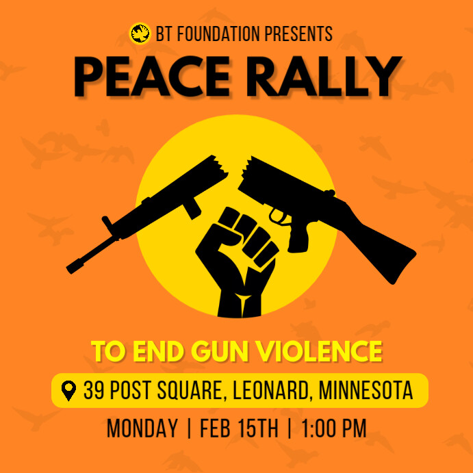 Copy of Orange Gun Violence Rally Post | PosterMyWall