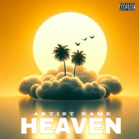 Orange  Heaven Mixtape Album Cover Album Cover template