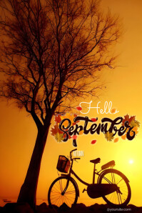Hello September Poster Template | PosterMyWall