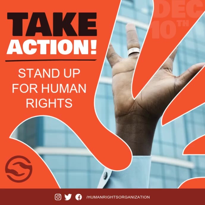 Human Rights Square Copy of Orange Human Rights Square Video | PosterMyWall