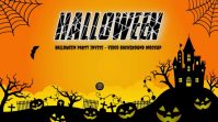 Orange Halloween Party Digitale Vertoning Template