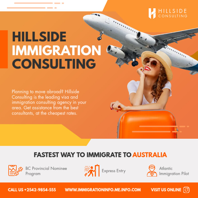 Copy of Orange Immigration Service Instagram Post Template | PosterMyWall