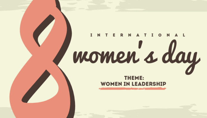 Orange International Women's Day 2021 Templat Blog Header template