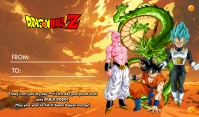 orange joyful and modern birthday gift tag ideas dragon ball z theme template